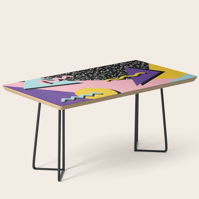 Memphis Pattern 23 - 80s Retro - Pastel Colors Coffee Table Gallery Image 1