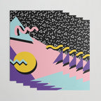 Memphis Pattern 23 - 80s Retro - Pastel Colors Wrapping Paper Gallery Image 3
