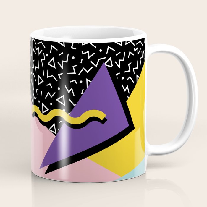 Memphis Pattern 23 - 80s Retro - Pastel Colors Coffee Mug Gallery Image 1