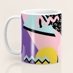 Memphis Pattern 23 - 80s Retro - Pastel Colors Coffee Mug Gallery Image 3