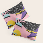 Memphis Pattern 23 - 80s Retro - Pastel Colors Pillow Sham Gallery Image 3