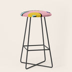 Memphis Pattern 23 - 80s Retro - Pastel Colors Stool Gallery Image 1