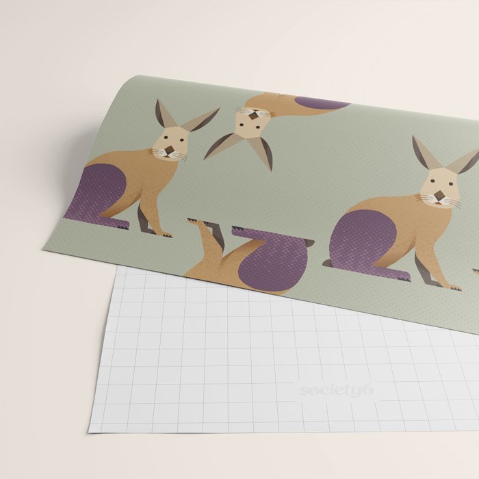 Whimsy European Hare Wrapping Paper Gallery Image 2