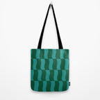 Money Green Wavy Blocks Tote Bag Gallery Image 2