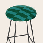 Money Green Wavy Blocks Stool Gallery Image 2