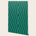 Money Green Wavy Blocks Wallpaper Gallery Image 2