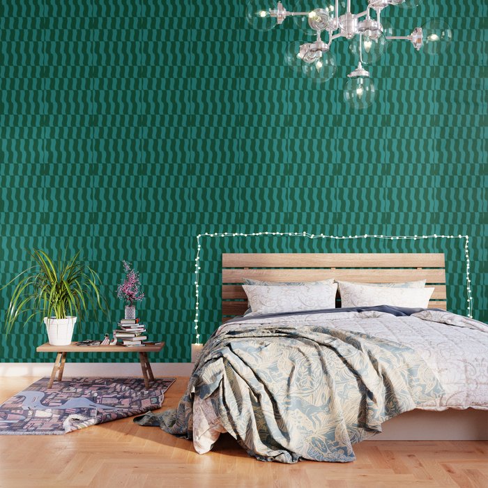 Money Green Wavy Blocks Wallpaper Gallery Image 3