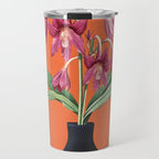 Flowers in Black Vase 4 Travel Mug Gallery Image 1