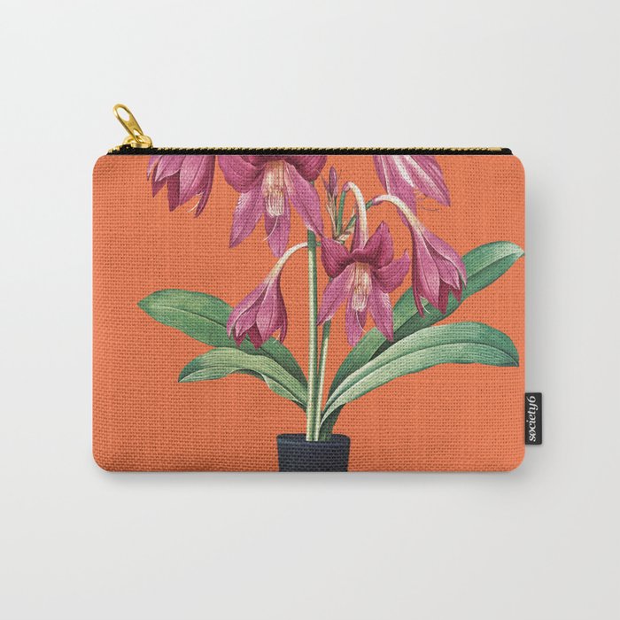 Flowers in Black Vase 4 Carry All Pouch Gallery Image 1
