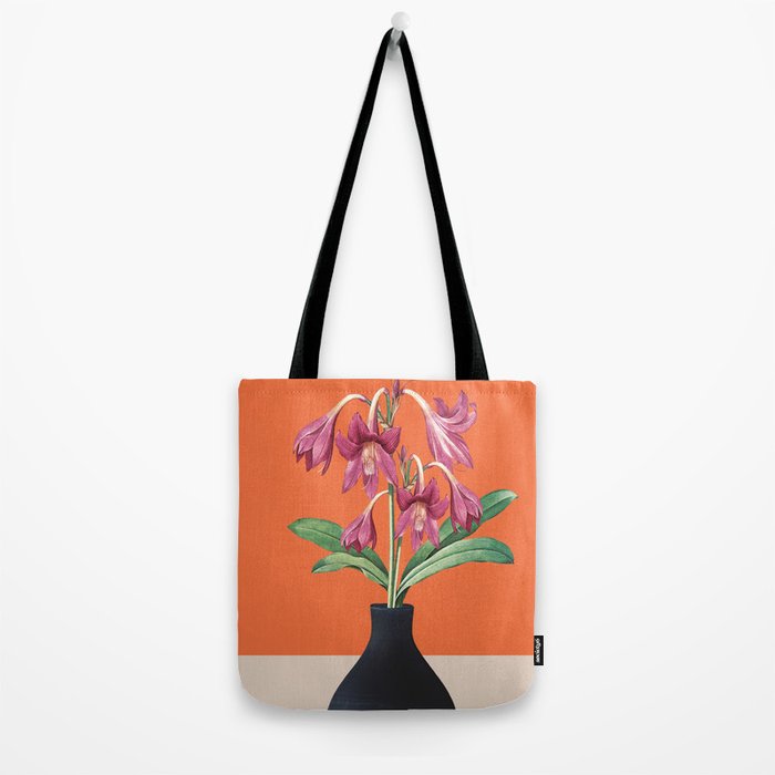 Flowers in Black Vase 4 Tote Bag Gallery Image 2