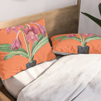 Flowers in Black Vase 4 Pillow Sham Gallery Image 2