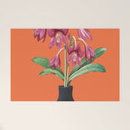 Flowers in Black Vase 4 Welcome Mat Gallery Image 1