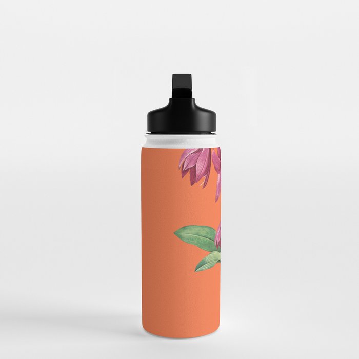 Flowers in Black Vase 4 Water Bottle Gallery Image 3
