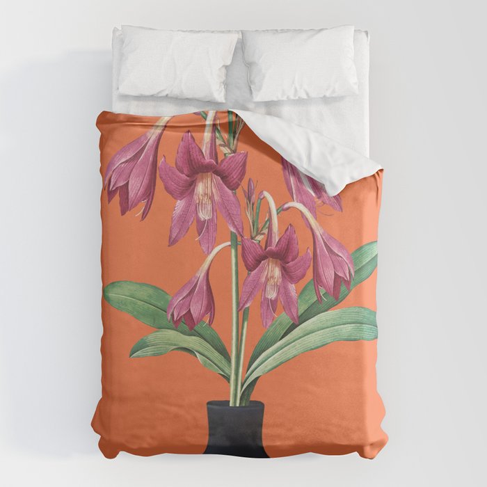 Flowers in Black Vase 4 Duvet Cover Gallery Image 1
