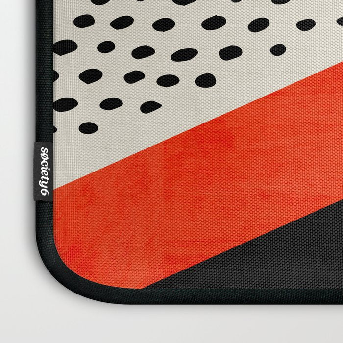 Mid Century Abstract Landscape Laptop Sleeve Gallery Image 3