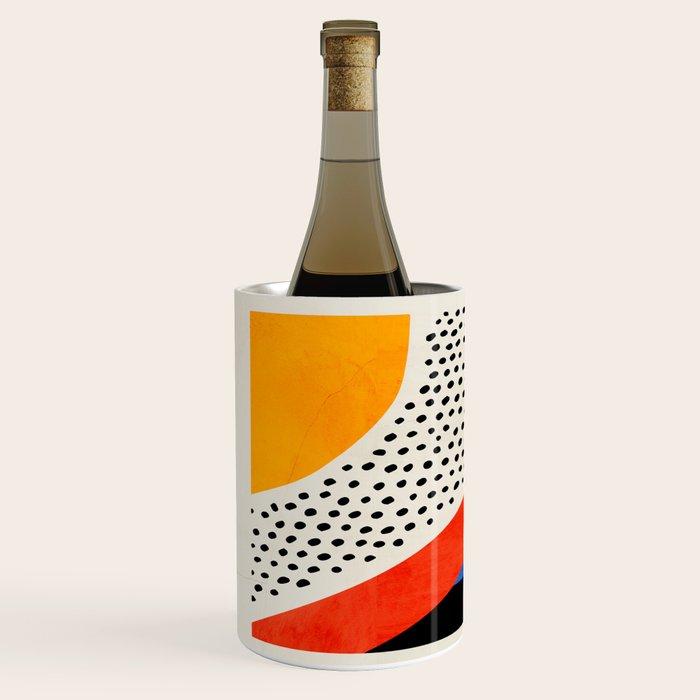 Mid Century Abstract Landscape Wine Chiller Gallery Image 2