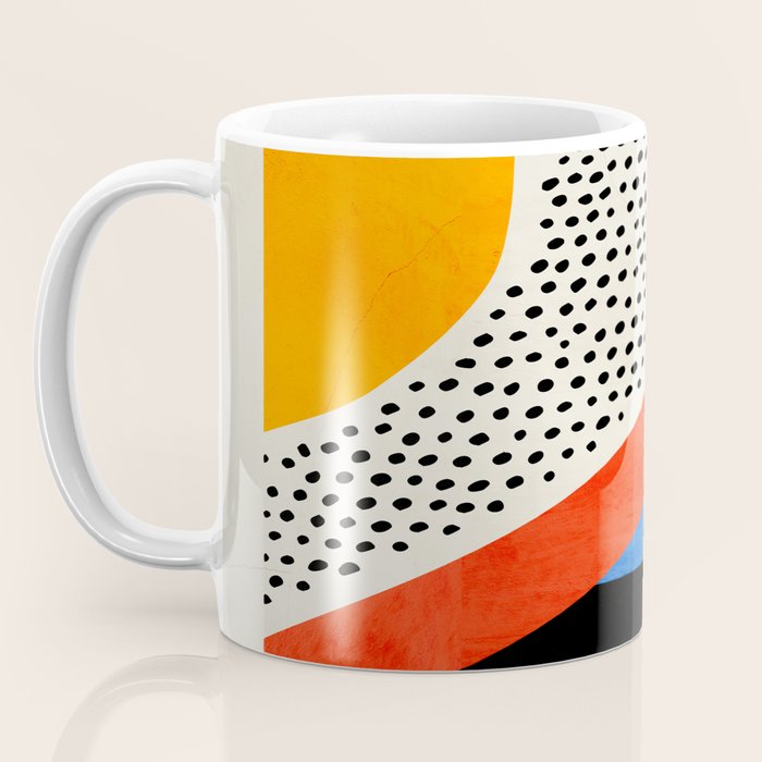 Mid Century Abstract Landscape Coffee Mug Gallery Image 3