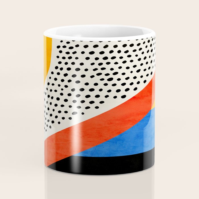 Mid Century Abstract Landscape Coffee Mug Gallery Image 4