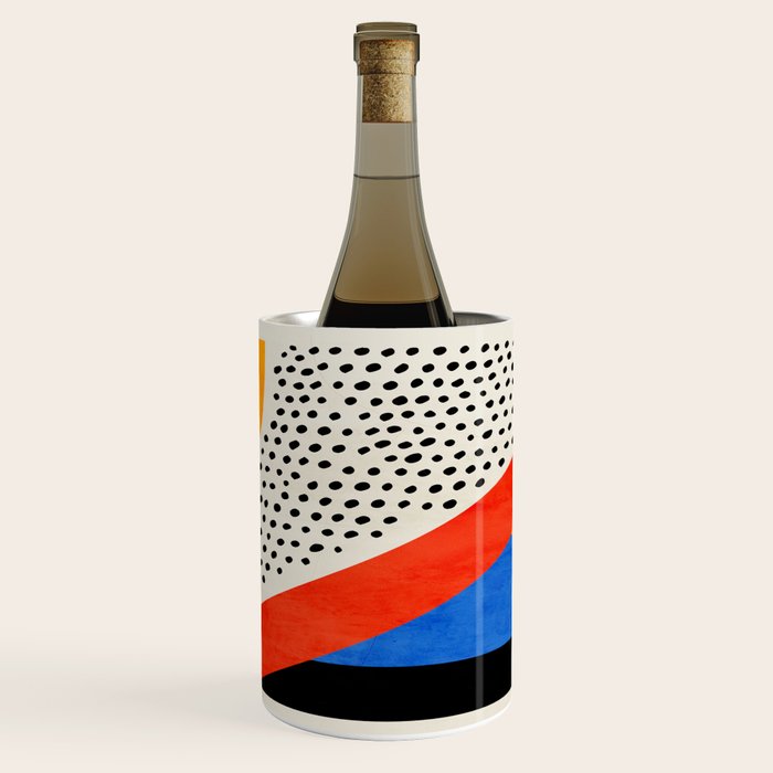 Mid Century Abstract Landscape Wine Chiller Gallery Image 1