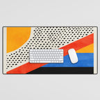 Mid Century Abstract Landscape Desk Mat Gallery Image 1