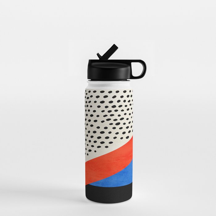 Mid Century Abstract Landscape Water Bottle Gallery Image 1