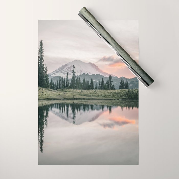 Mount Rainier Washington Wrapping Paper Gallery Image 1