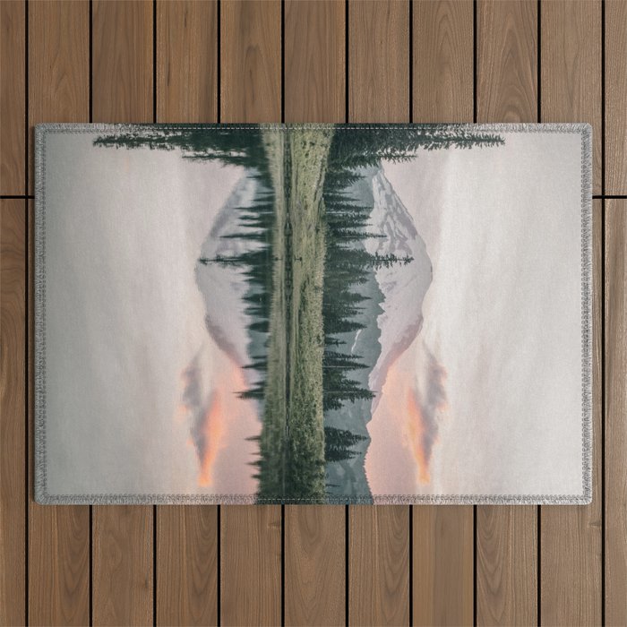 Mount Rainier Washington Outdoor Rug Gallery Image 1