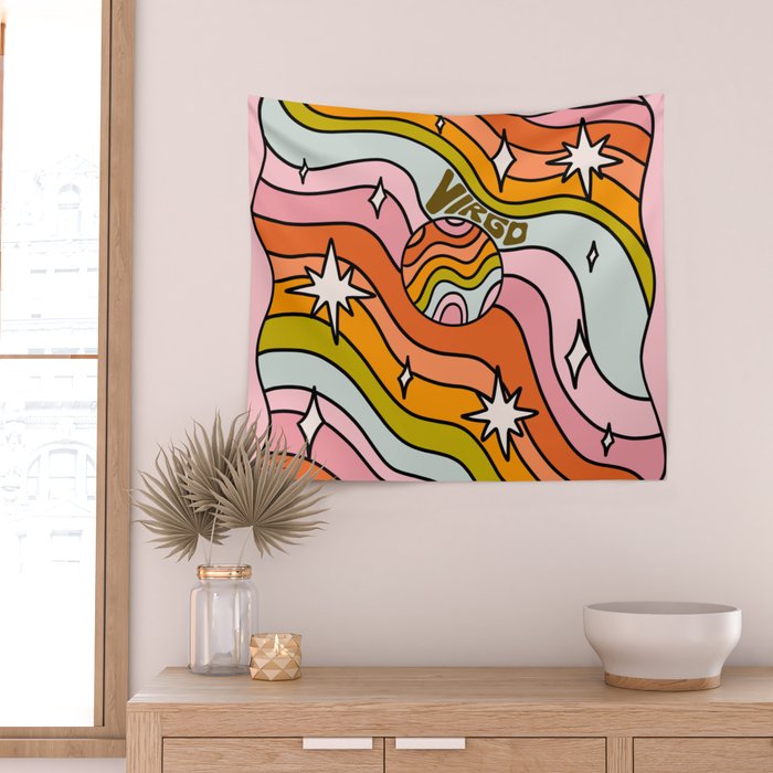 Virgo Planet Wall Tapestry Gallery Image 2