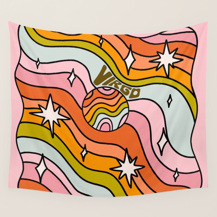 Virgo Planet Wall Tapestry Gallery Image 1