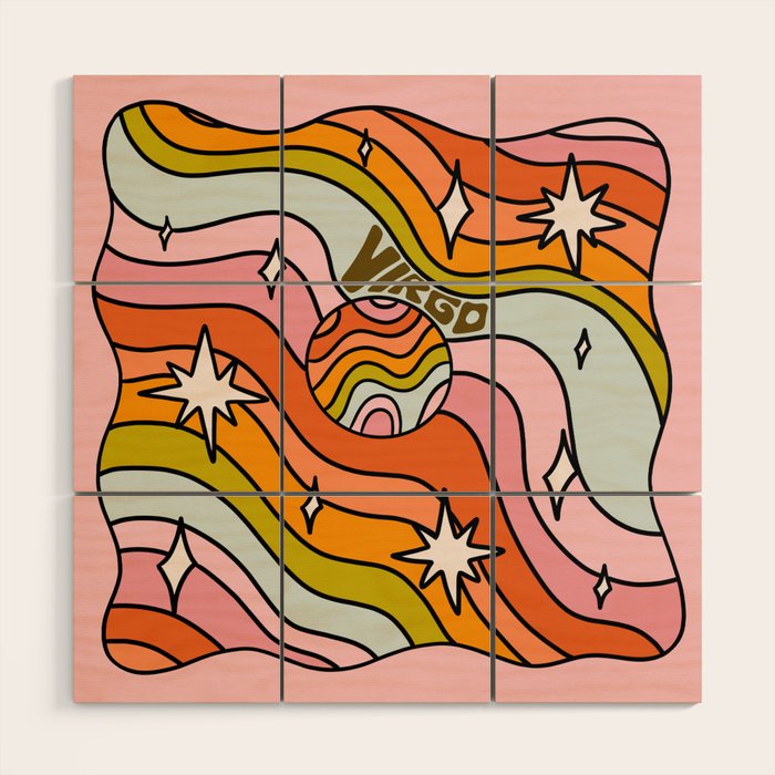 Virgo Planet Wood Wall Art Gallery Image 1