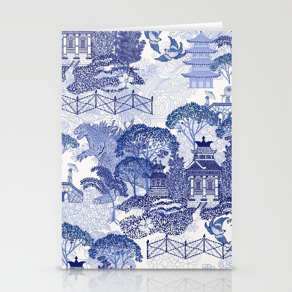 Blue Willow Godzilla Stationery Card Gallery Image 1