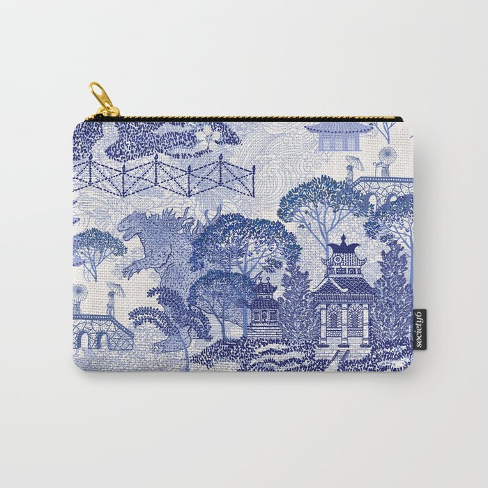 Blue Willow Godzilla Carry All Pouch Gallery Image 1