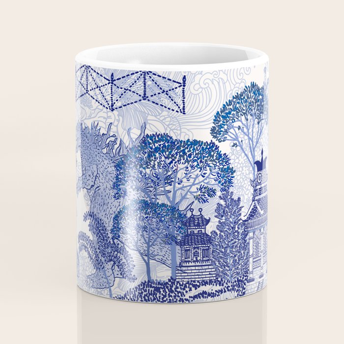 Blue Willow Godzilla Coffee Mug Gallery Image 4