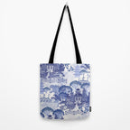 Blue Willow Godzilla Tote Bag Gallery Image 2