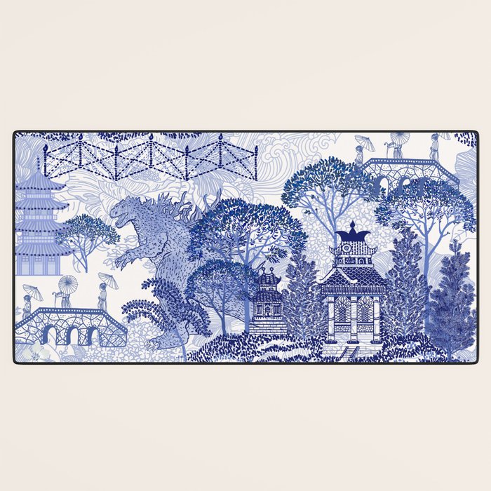 Blue Willow Godzilla Desk Mat Gallery Image 3