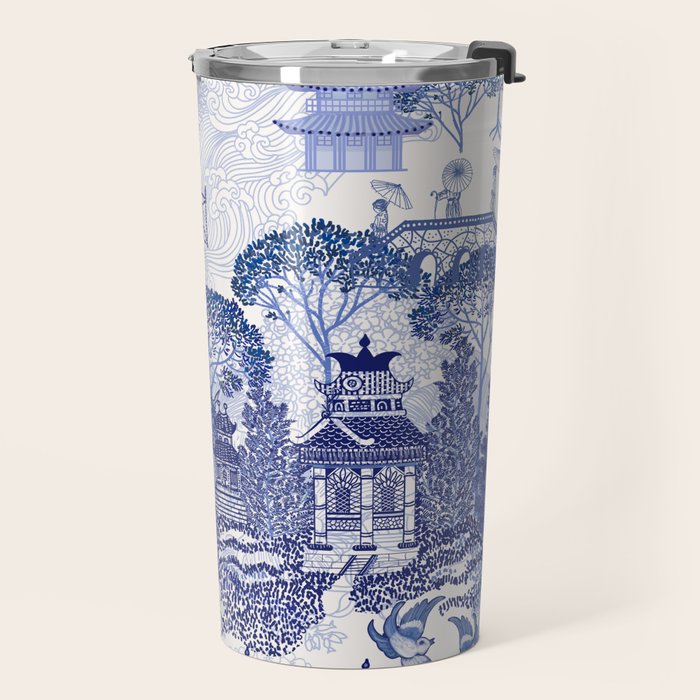 Blue Willow Godzilla Travel Mug Gallery Image 2