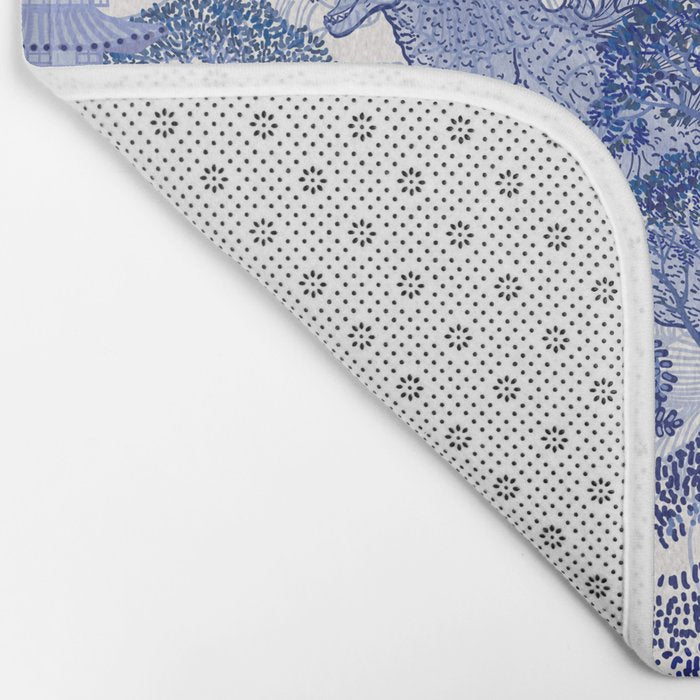 Blue Willow Godzilla Bath Mat Gallery Image 2