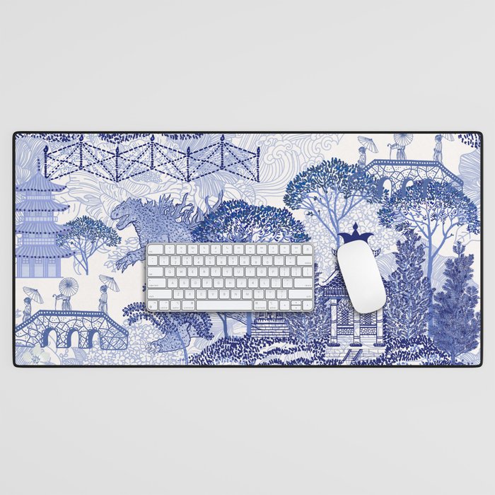 Blue Willow Godzilla Desk Mat Gallery Image 1