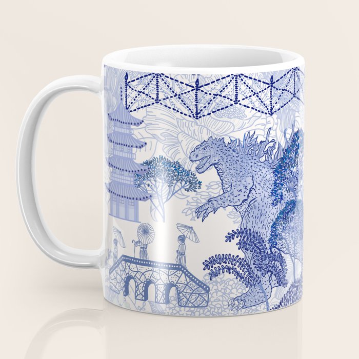 Blue Willow Godzilla Coffee Mug Gallery Image 3