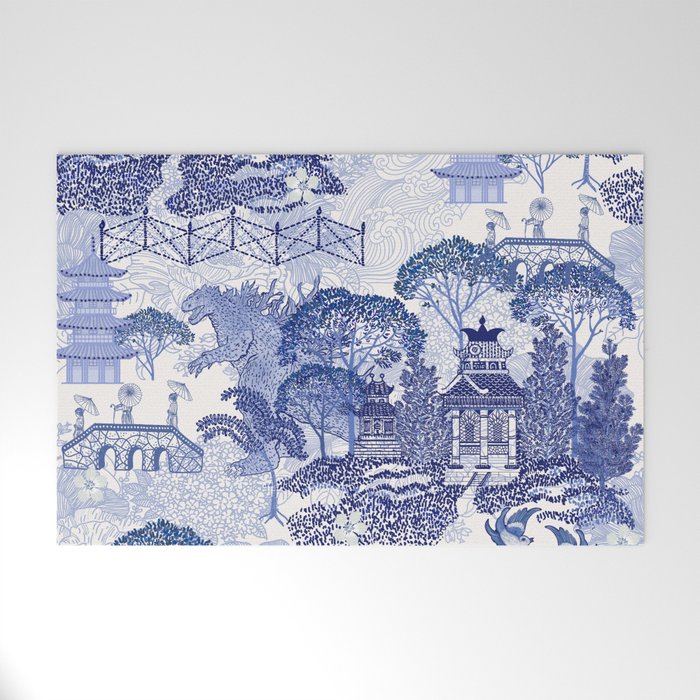 Blue Willow Godzilla Welcome Mat Gallery Image 1