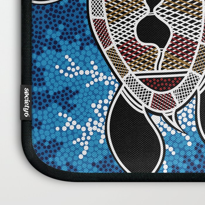 Authentic Aboriginal Art - Sea Turtles Laptop Sleeve Gallery Image 3