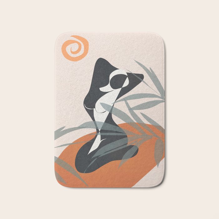 Abstract Female Figure 21 Bath Mat Gallery Image 1