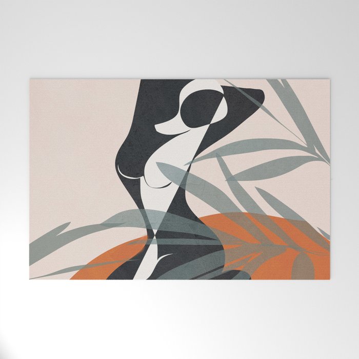 Abstract Female Figure 21 Welcome Mat Gallery Image 1