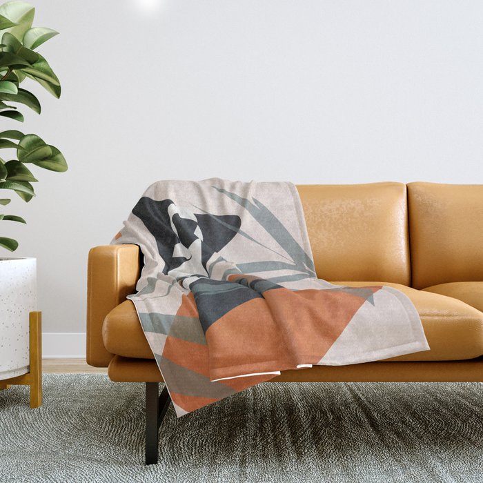 Abstract Female Figure 21 Throw Blanket Gallery Image 1