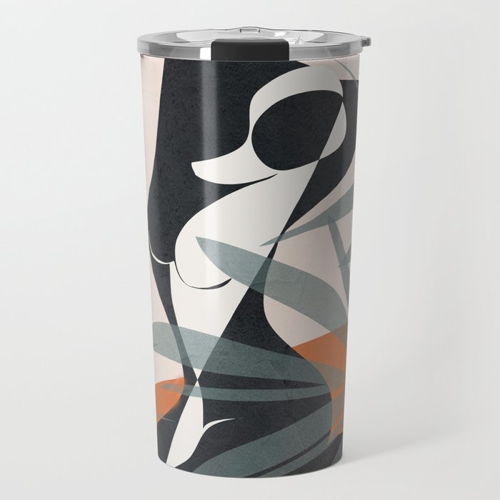 Abstract Female Figure 21 Travel Mug Gallery Image 1