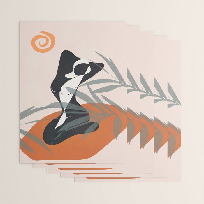 Abstract Female Figure 21 Wrapping Paper Gallery Image 3