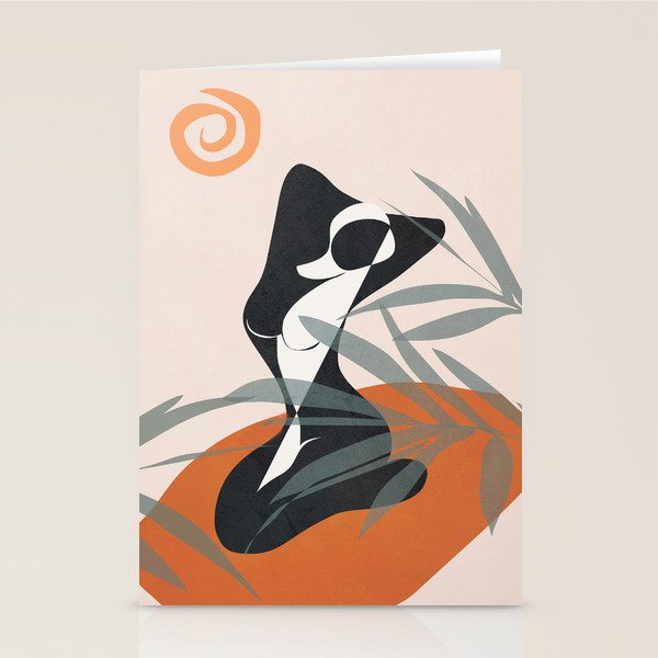 Abstract Female Figure 21 Stationery Card Gallery Image 2