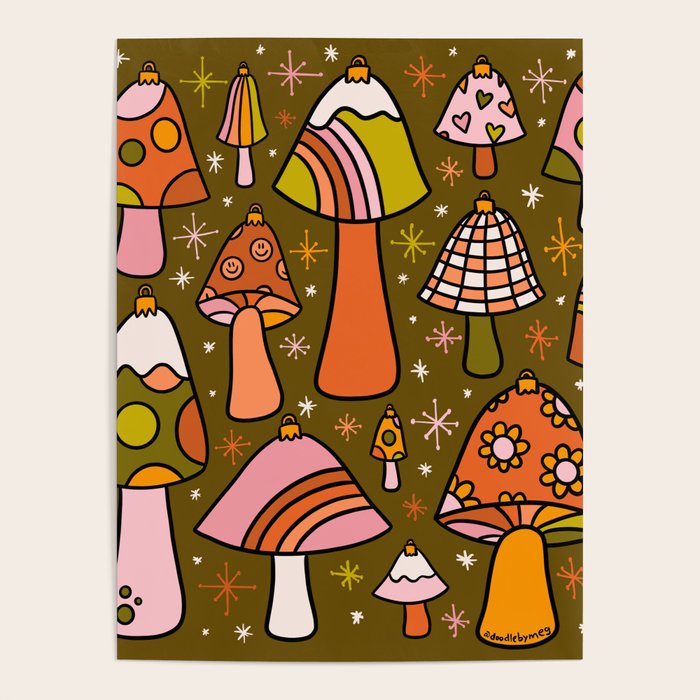 Mushroom Ornaments Poster Gallery Image 4