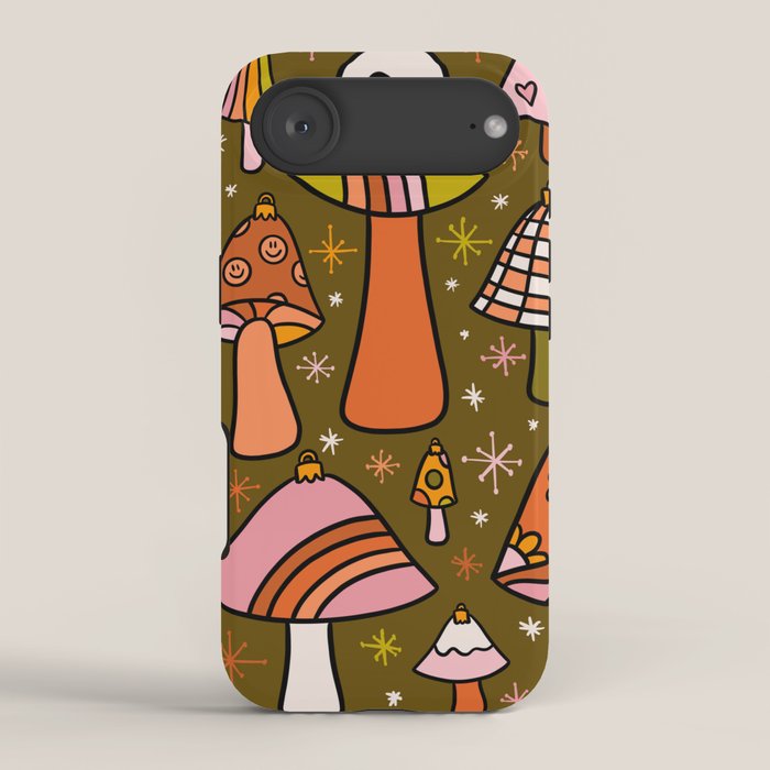 Mushroom Ornaments iPhone Case Gallery Image 2