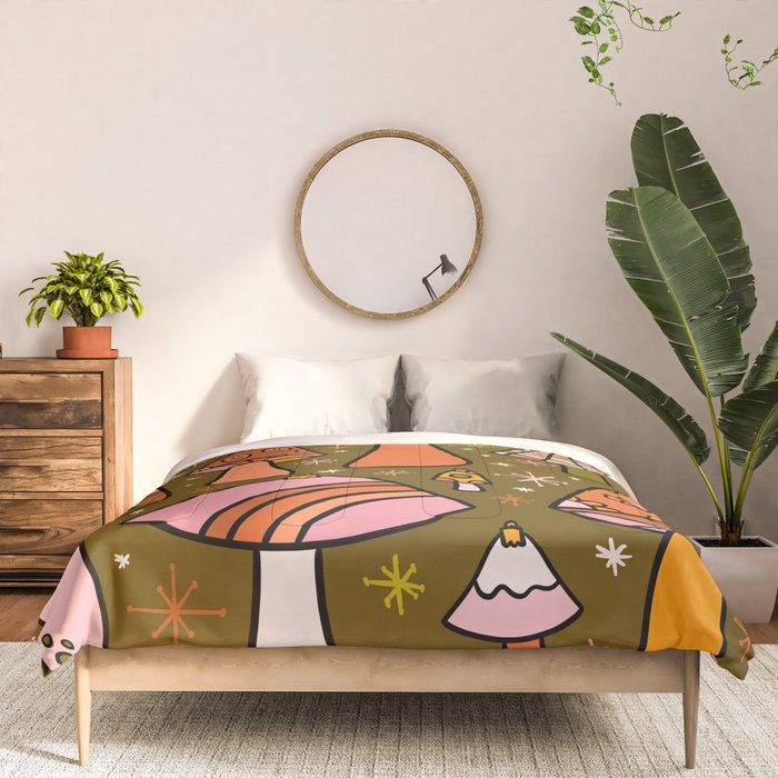 Mushroom Ornaments Comforter Gallery Image 3